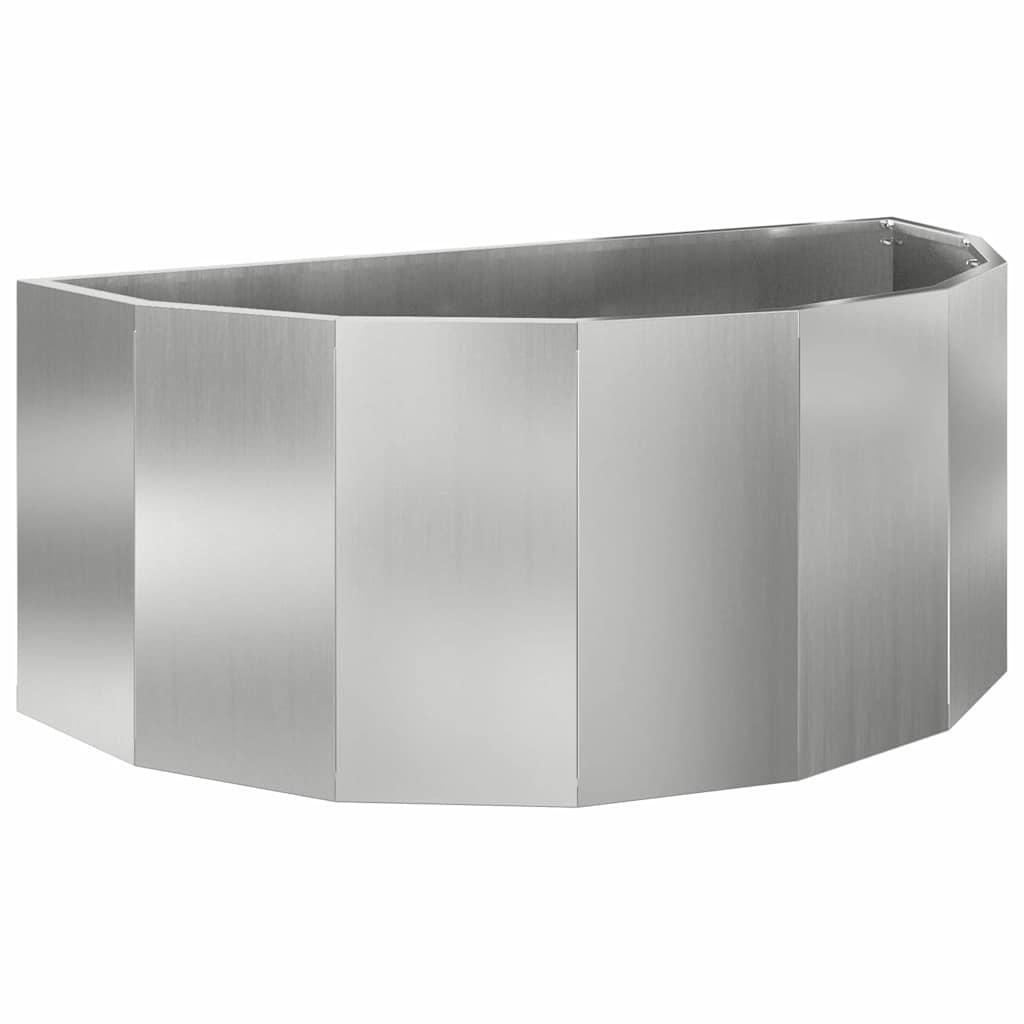 Vidaxx jardinière argent 90 x 45 x 35 cm en acier galvanisé