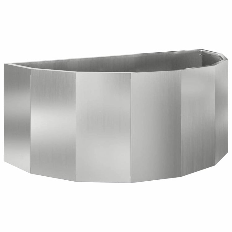 Vidaxx jardinière argent 90 x 45 x 35 cm en acier galvanisé