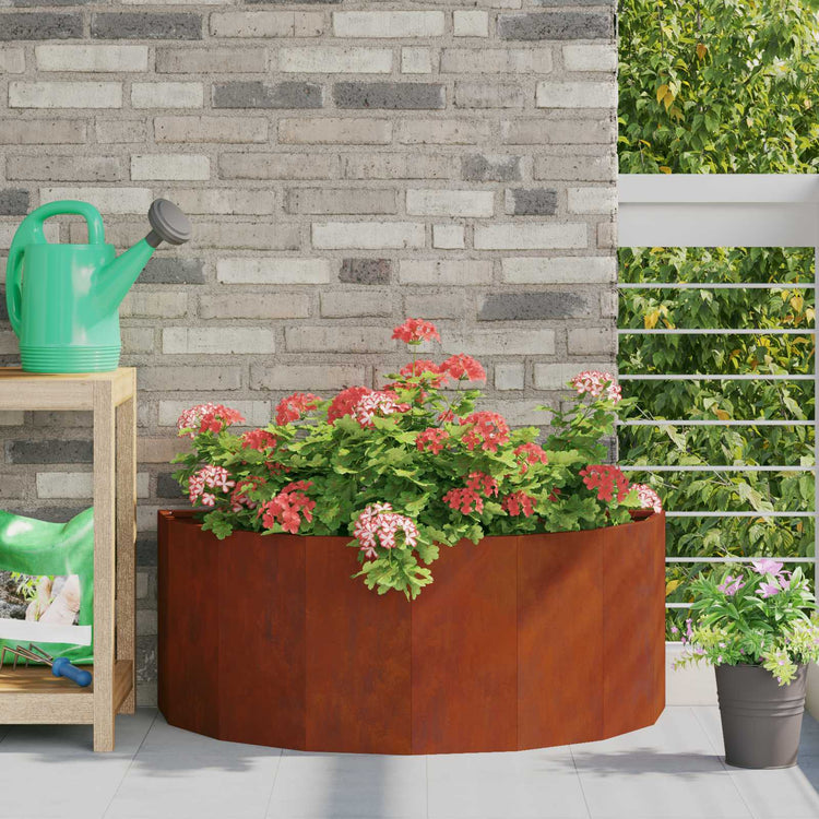 Vidaxx jardinière rouillé 90 x 45 x 35 cm acier corten