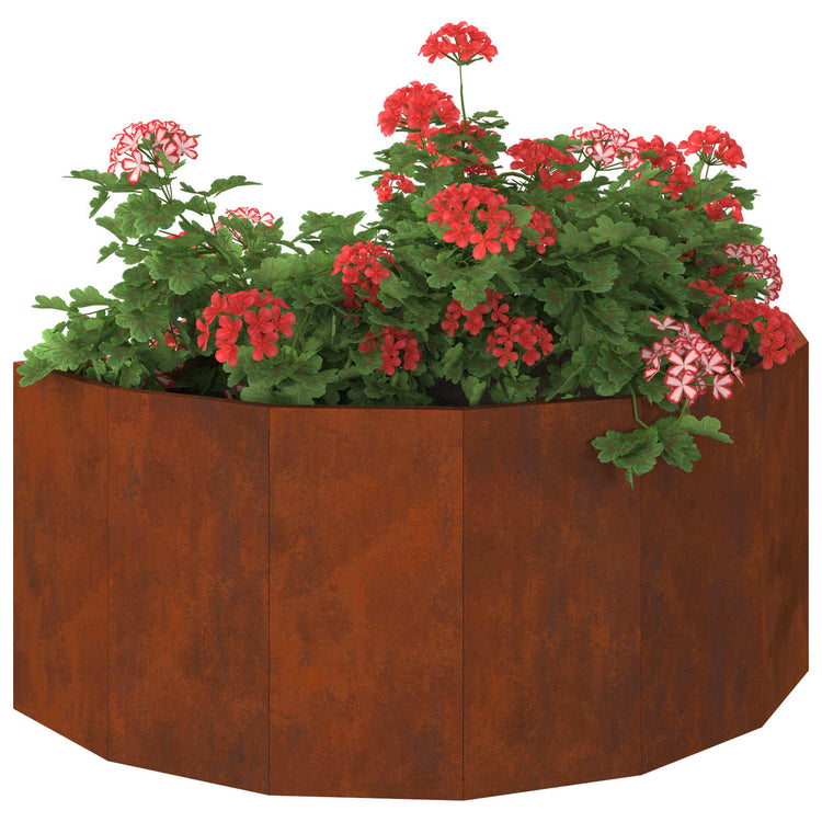 Vidaxx jardinière rouillé 90 x 45 x 35 cm acier corten