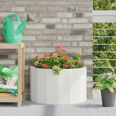 Vidaxx jardinière blanc 60 x 30 x 35 cm acier