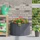Vidaxx jardinière anthracite 60 x 30 x 35 cm acier