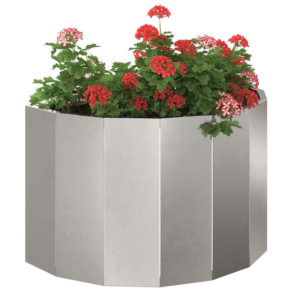 Vidaxx jardinière argent 60 x 30 x 35 cm en acier inoxydable
