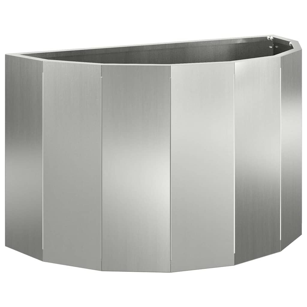 Vidaxx jardinière argent 60 x 30 x 35 cm en acier galvanisé