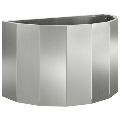 Vidaxx jardinière argent 60 x 30 x 35 cm en acier galvanisé
