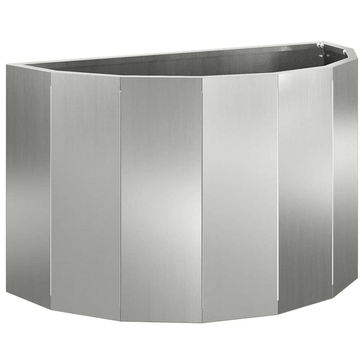 Vidaxx jardinière argent 60 x 30 x 35 cm en acier galvanisé