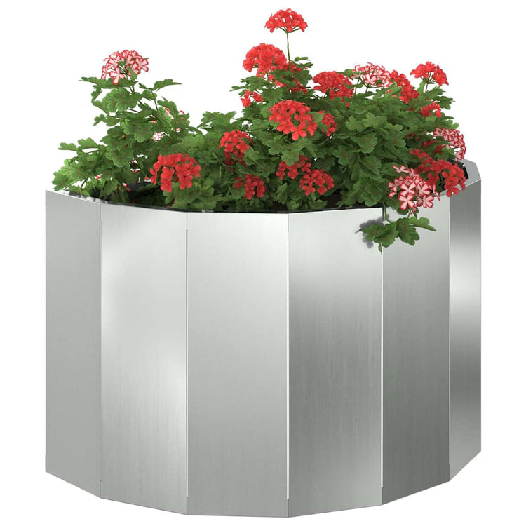Vidaxx jardinière argent 60 x 30 x 35 cm en acier galvanisé