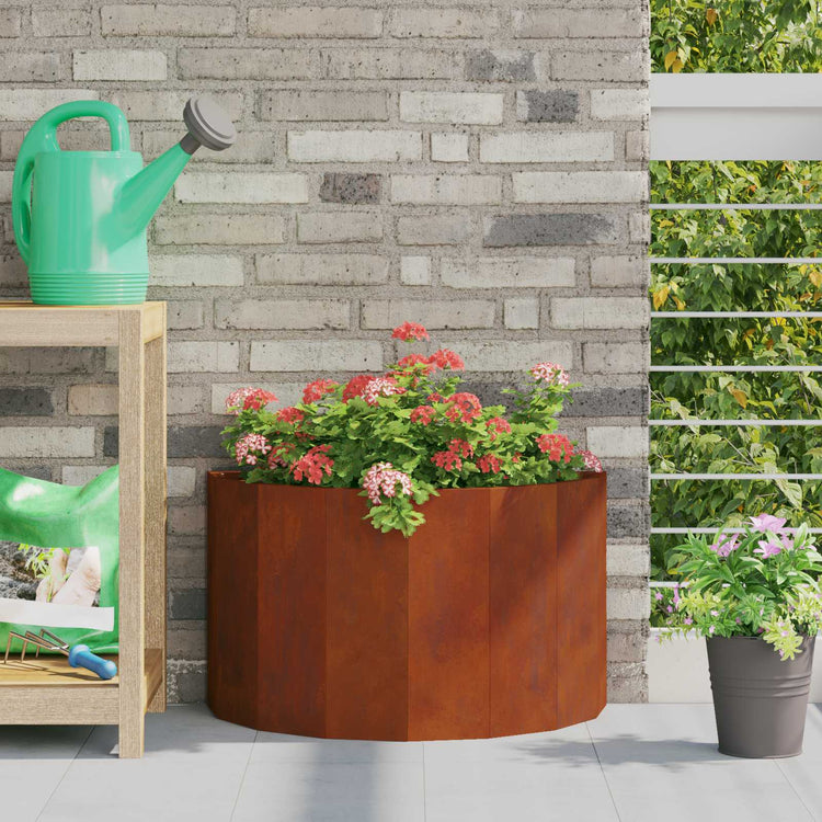 Vidaxl jardinière rouillé 60 x 30 x 35 cm acier corten