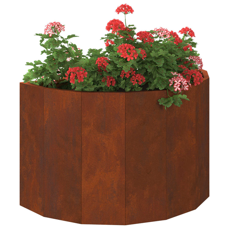 Vidaxl jardinière rouillé 60 x 30 x 35 cm acier corten