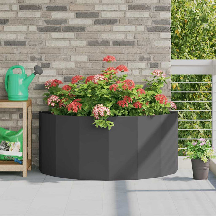 Vidaxx jardinière noir 120 x 60 x 50 cm acier