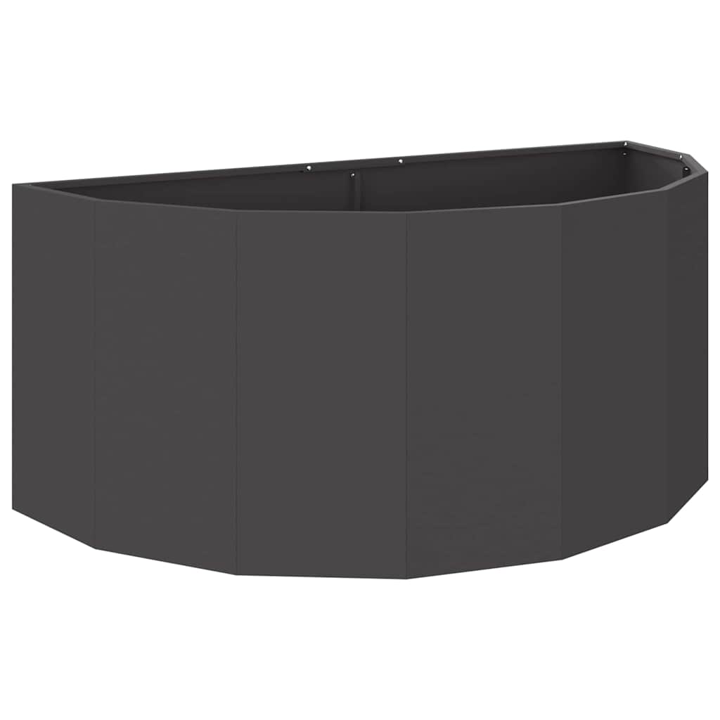 Vidaxx jardinière noir 120 x 60 x 50 cm acier