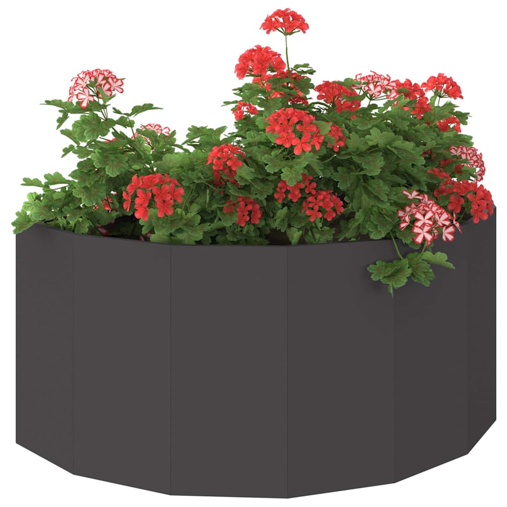 Vidaxx jardinière noir 120 x 60 x 50 cm acier