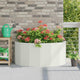 Vidaxx jardinière blanc 120 x 60 x 50 cm acier