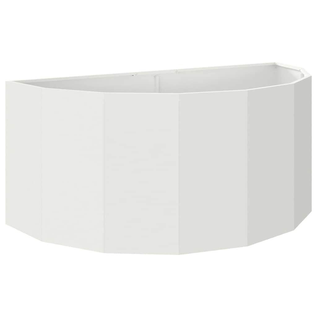 Vidaxx jardinière blanc 120 x 60 x 50 cm acier