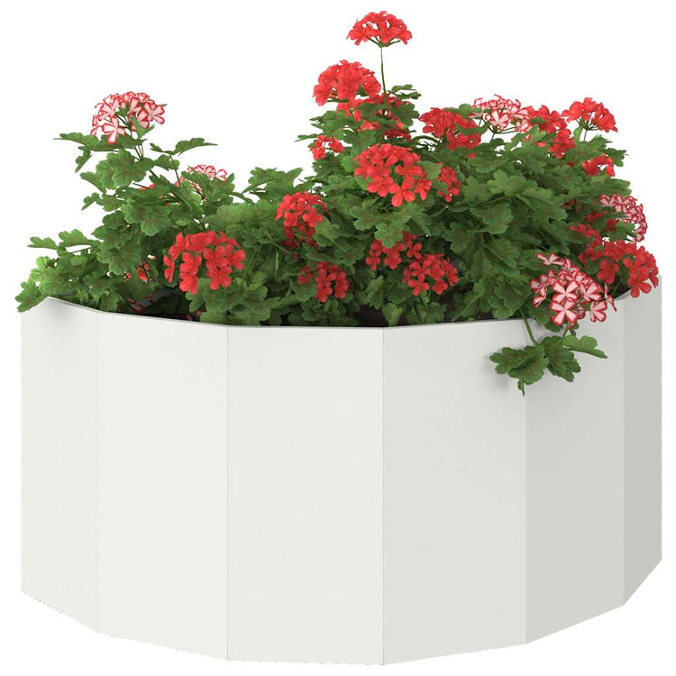 Vidaxx jardinière blanc 120 x 60 x 50 cm acier