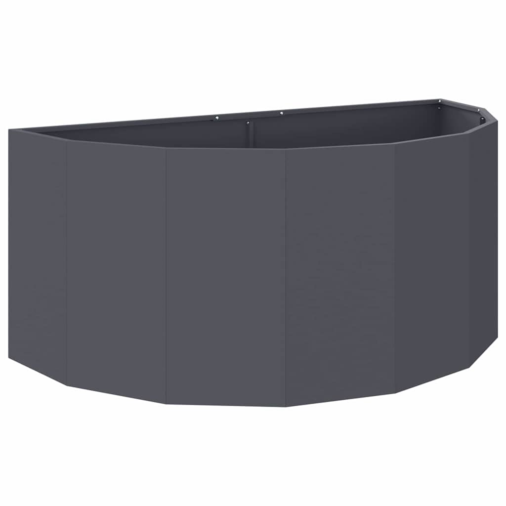 VidaXL jardinière anthracite 120 x 60 x 50 cm acier