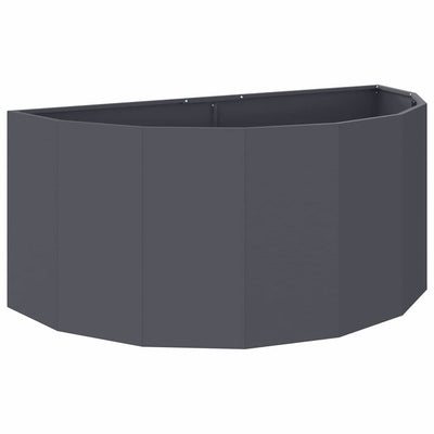 VidaXL jardinière anthracite 120 x 60 x 50 cm acier