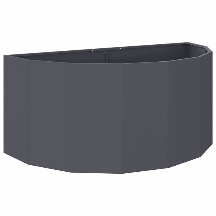 VidaXL jardinière anthracite 120 x 60 x 50 cm acier