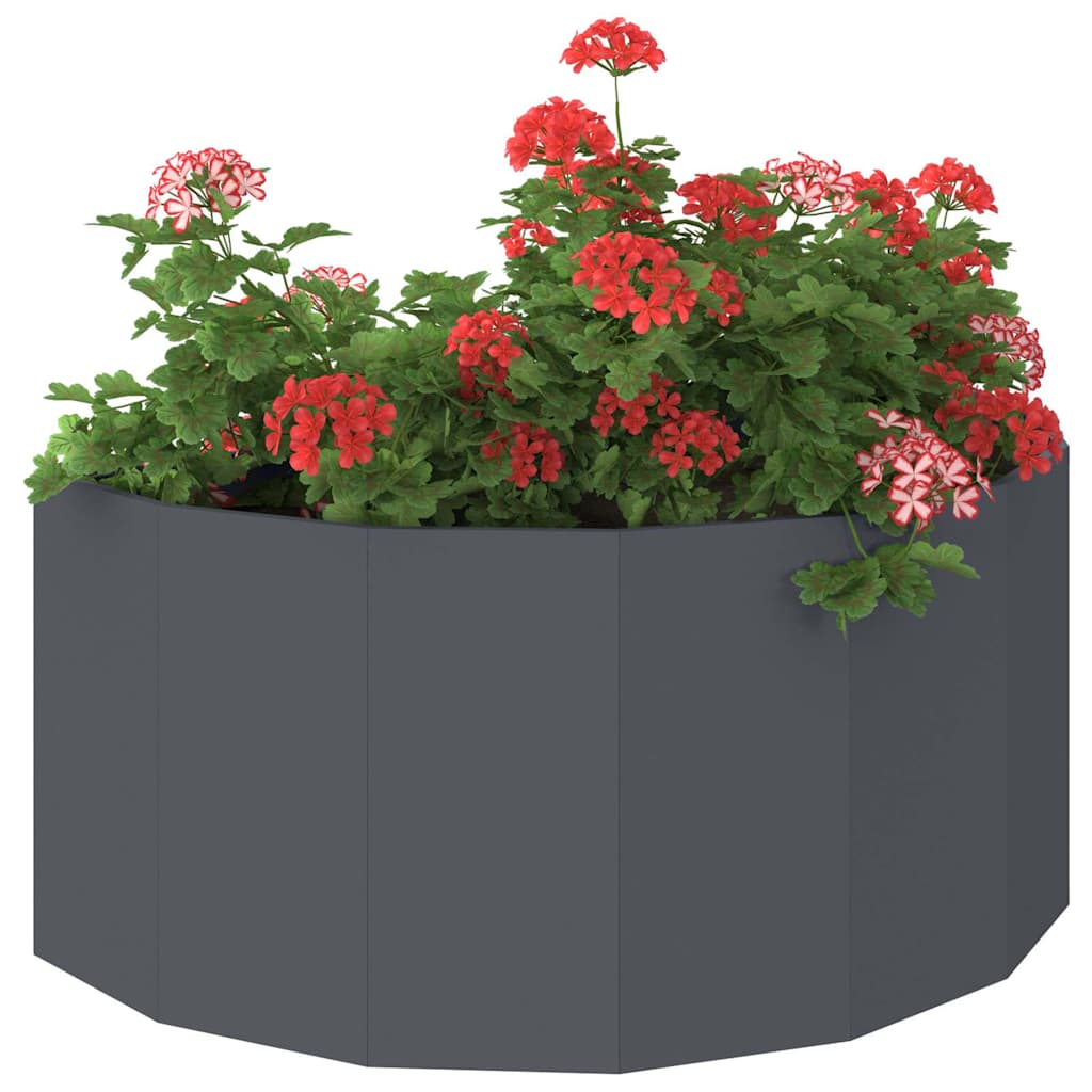 VidaXL jardinière anthracite 120 x 60 x 50 cm acier