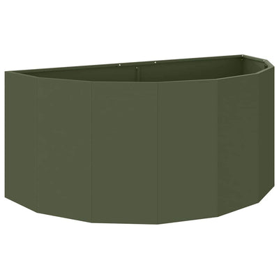 Vidaxx jardinière vert olive 120 x 60 x 50 cm acier