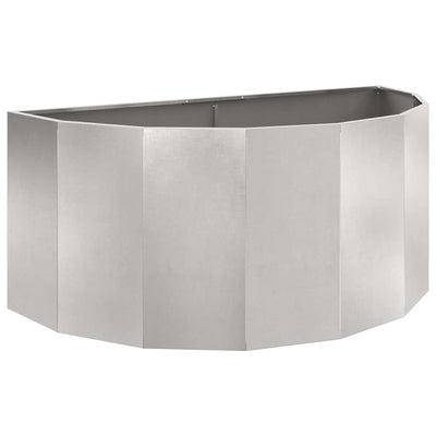 Vidaxx jardinière argent 120 x 60 x 50 cm acier inoxydable