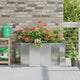 Vidaxx jardinière argent 120 x 60 x 50 cm en acier galvanisé