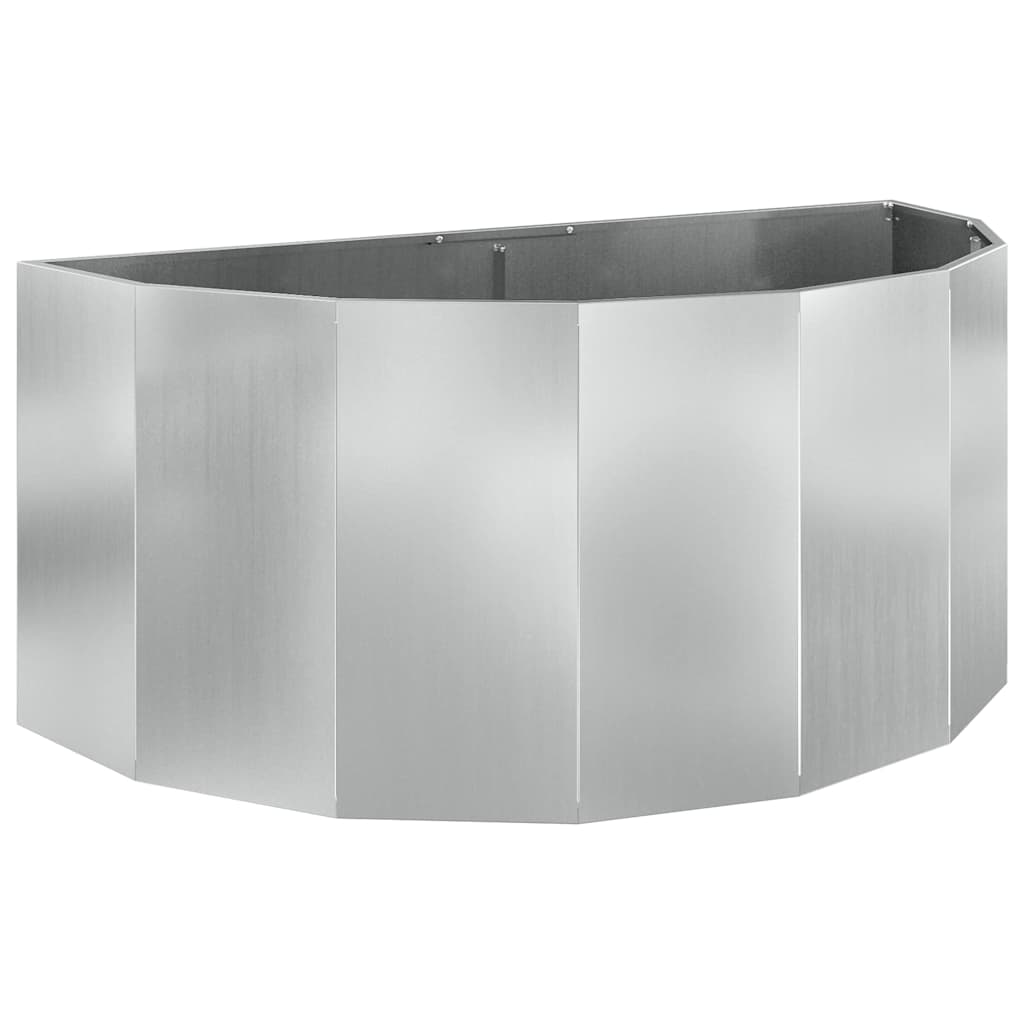 Vidaxx jardinière argent 120 x 60 x 50 cm en acier galvanisé