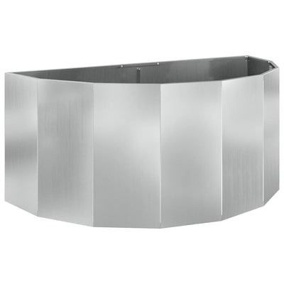 Vidaxx jardinière argent 120 x 60 x 50 cm en acier galvanisé