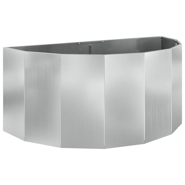 Vidaxx jardinière argent 120 x 60 x 50 cm en acier galvanisé
