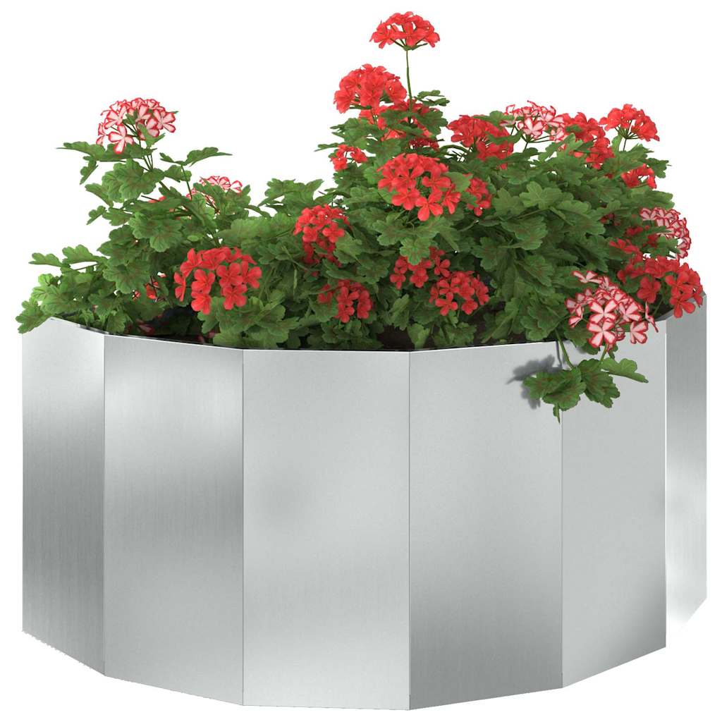 Vidaxx jardinière argent 120 x 60 x 50 cm en acier galvanisé