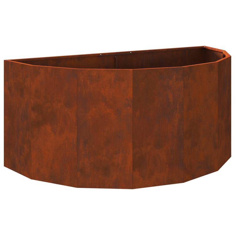 Vidaxl jardinière rouillé 120 x 60 x 50 cm acier corten