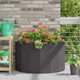Vidaxx jardinière noir 90 x 45 x 50 cm acier