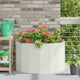 Vidaxx jardinière blanc 90 x 45 x 50 cm acier