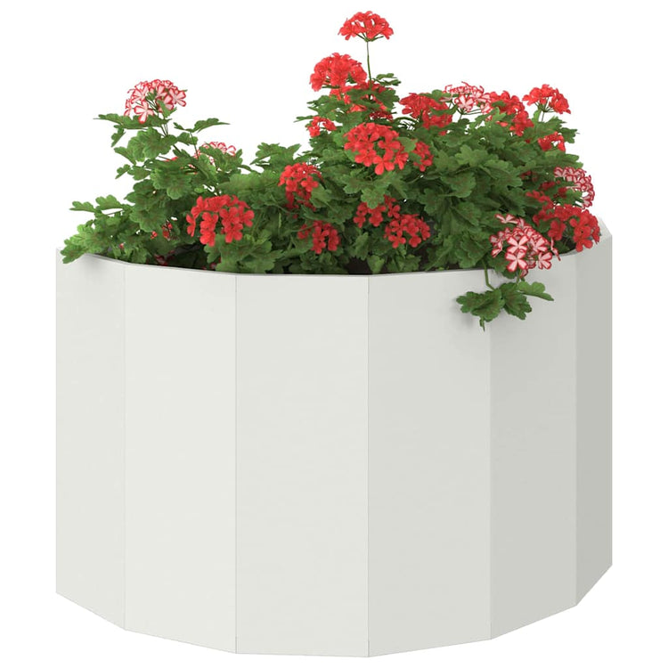 Vidaxx jardinière blanc 90 x 45 x 50 cm acier