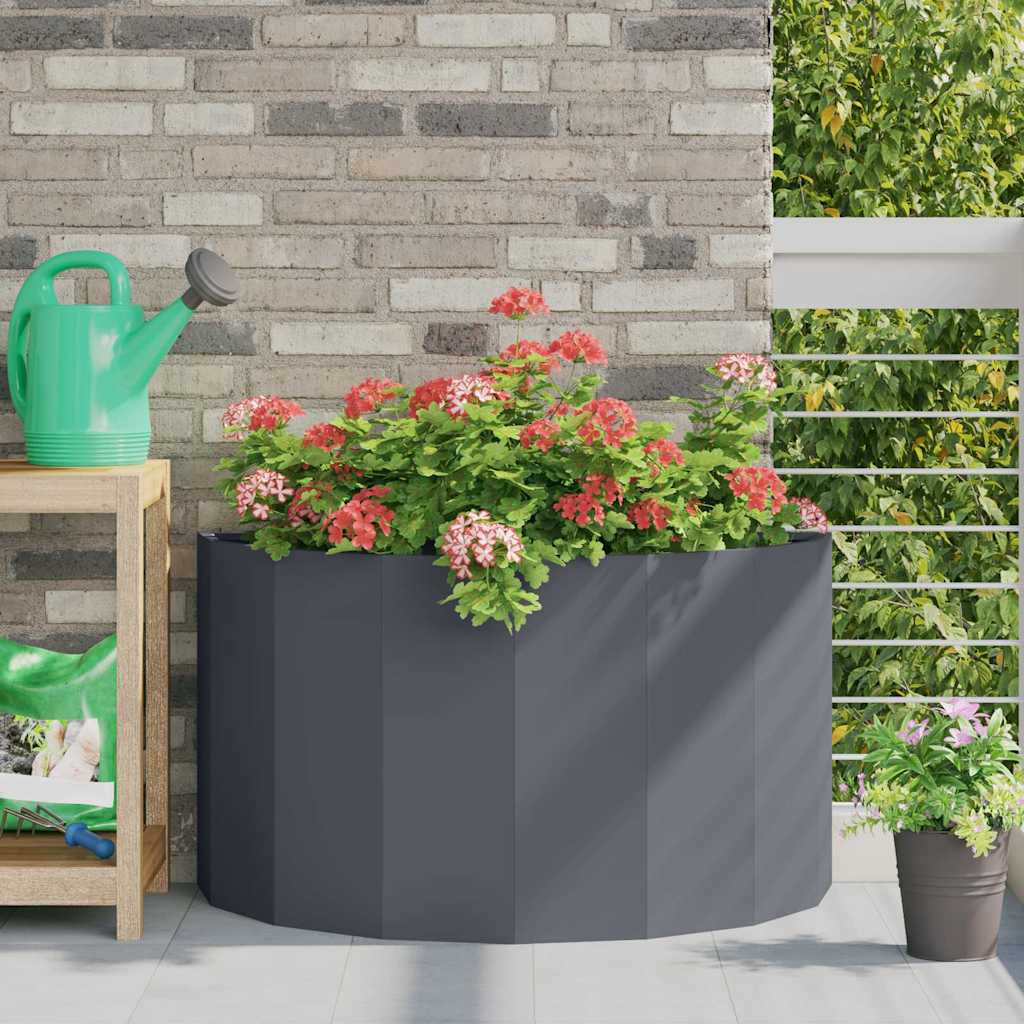 Vidaxl jardinière anthracite 90 x 45 x 50 cm acier