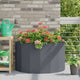 Vidaxl jardinière anthracite 90 x 45 x 50 cm acier