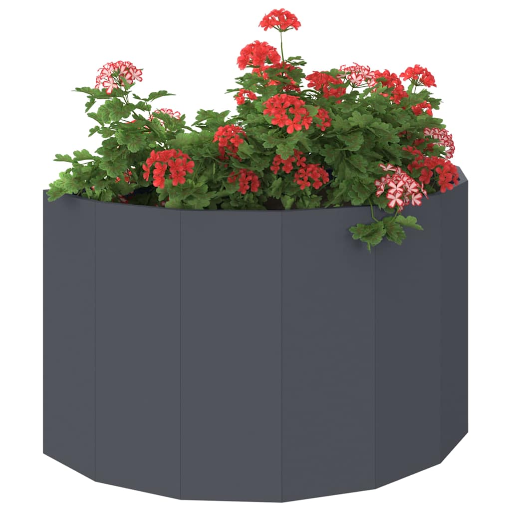 Vidaxl jardinière anthracite 90 x 45 x 50 cm acier