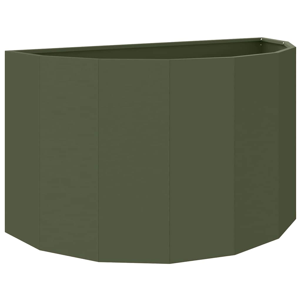 Vidaxx jardinière vert olive 90 x 45 x 50 cm acier