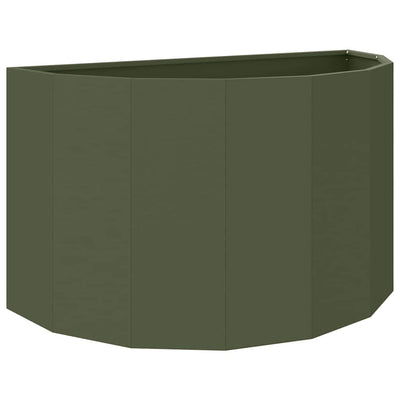 Vidaxx jardinière vert olive 90 x 45 x 50 cm acier