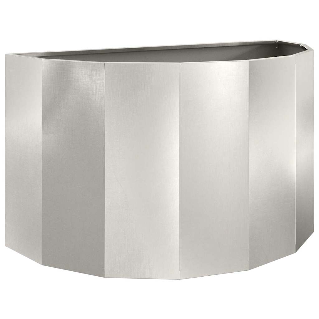 Vidaxx jardinière argent 90 x 45 x 50 cm acier inoxydable