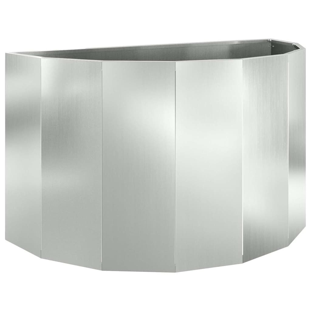 Vidaxx jardinière argent 90 x 45 x 50 cm en acier galvanisé