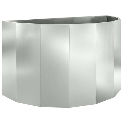 Vidaxx jardinière argent 90 x 45 x 50 cm en acier galvanisé