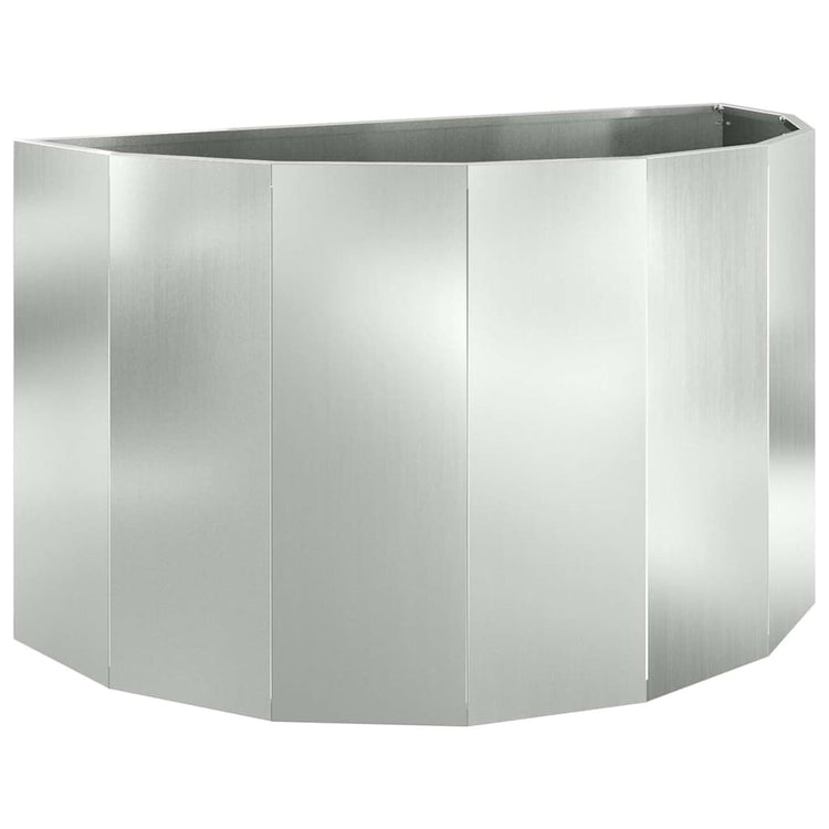 Vidaxx jardinière argent 90 x 45 x 50 cm en acier galvanisé
