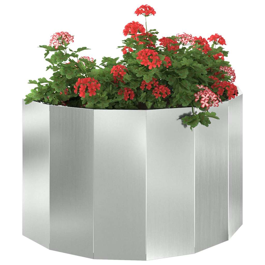 Vidaxx jardinière argent 90 x 45 x 50 cm en acier galvanisé