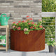 Vidaxl jardinière rouillé 90 x 45 x 50 cm acier corten