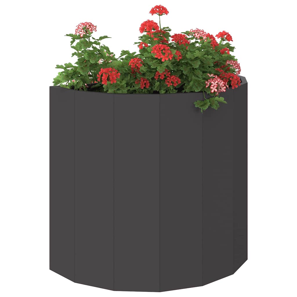 Vidaxx jardinière noir 60 x 30 x 50 cm acier