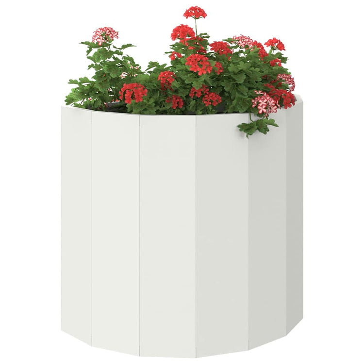 Vidaxx jardinière blanc 60 x 30 x 50 cm acier