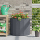 Vidaxl jardinière anthracite 60 x 30 x 50 cm acier