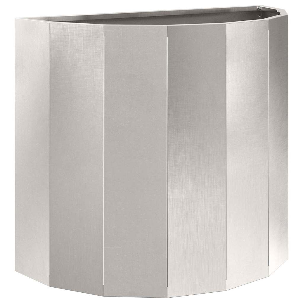 Vidaxx jardinière argent 60 x 30 x 50 cm en acier inoxydable