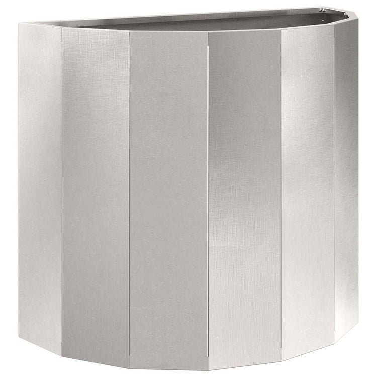 Vidaxx jardinière argent 60 x 30 x 50 cm en acier inoxydable